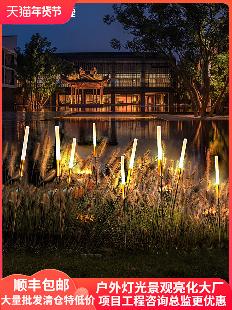 đèn năng lượng sân vườn Đèn LED Năng Lượng Mặt Trời Phát Quang Tai Lúa Mì Đèn Sậy Công Viên Ngoài Trời Trang Trí Sân Vườn Cảnh Quan Đèn Chiếu Sáng Sợi Quang Pampas Cỏ Đèn trụ đèn sân vườn năng lượng mặt trời đèn năng lượng sân vườn