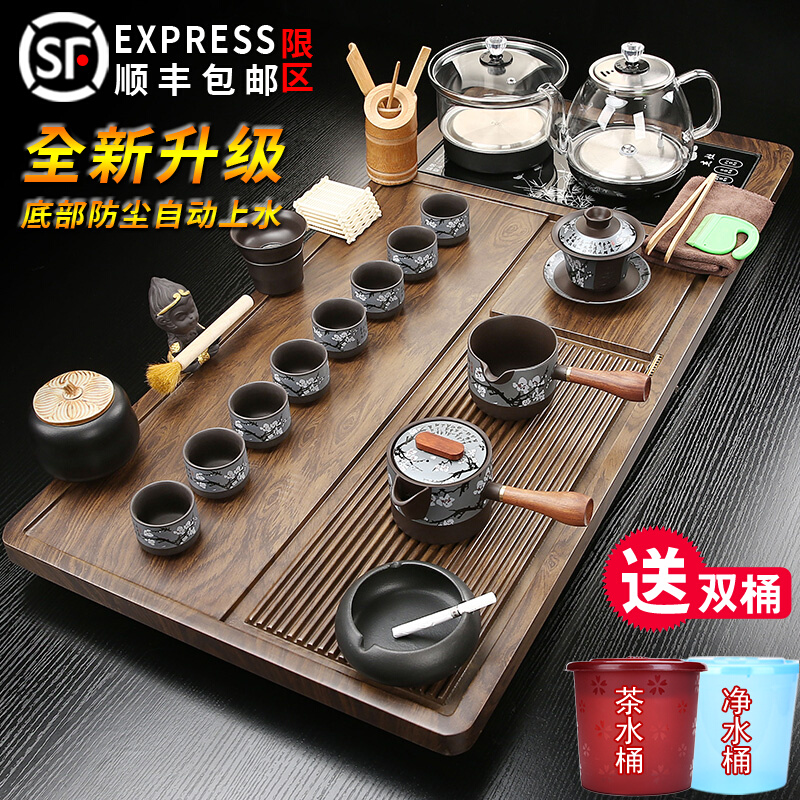 Hộ Gia Đình Hoàn Toàn Tự Động Khay Trà Đáy Nước Sôi Ấm Siêu Tốc Tích Hợp Trà Bộ Phòng Khách Bàn Trà Bộ Trà Lớn biển bàn pha trà điện bàn trà thủy sinh thác nước