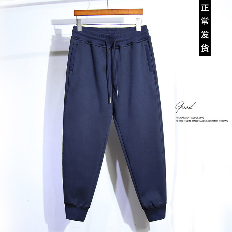 2022 Spring, Autumn and Winter Sports Pants Men's Loose Plus Size Large Size Casual School Uniform Cotton Pants Beamed Long Pants Pants Pants Plus Velvet