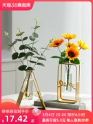Đèn sáng tạo cao cấp thủy canh bình hoa nhỏ trang trí ins phong cách phòng khách hoa khô cắm hoa bàn ăn trang trí nhà cửa