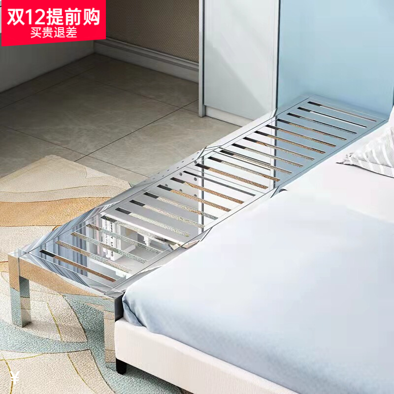 Customized stainless steel children's bed baby single bed boys and girls small bed splicing large bed side widening bed 0 5m splicing bed
