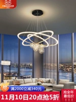 Ánh sáng đèn phòng khách sang trọng Đèn chùm Bắc Âu đơn giản hiện đại nhà ăn đèn phòng ngủ đầy sao đèn phòng ngủ 2022 mới đèn thả tròn đèn thả trần trang trí