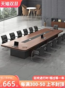 Bàn họp văn phòng bàn dài đơn giản hiện đại bàn đào nhân viên lớn bàn dài phòng họp bàn ghế kết hợp nội thất