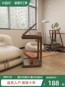 Ghế sofa gỗ nguyên khối bàn góc hình chữ C có thể tháo rời bàn cạnh giường ngủ phòng khách có bánh xe bàn trà tủ phụ mini bàn cà phê nhỏ bàn trà nhỏ ban tra gia re