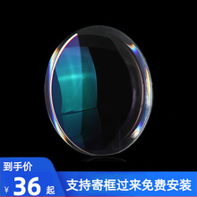 Non spherical resin eyeglass lenses prevent blue light and radiation