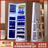 Yangyuan xoay từ trần đến sàn gương toàn thân tủ lưu trữ tủ quần áo gương lắp gương trang điểm tủ trang sức tủ gương 7021 gương nhà tắm