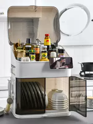 Kitchen bowl rack Chopsticks storage box with lid for tableware, bowl box, dish drain rack, plastic bowl cabinet, household