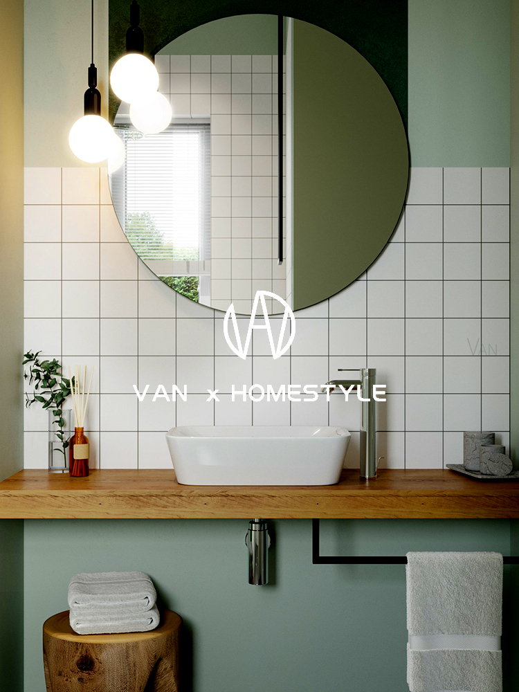 Van Nee 300X600 false line brick Nordic white brick Kitchen tile bathroom glazed brick wall brick balcony toilet